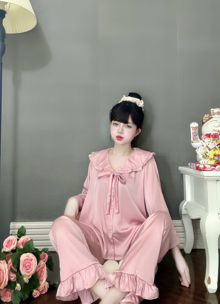 Đồ bộ tay lững lụa latin