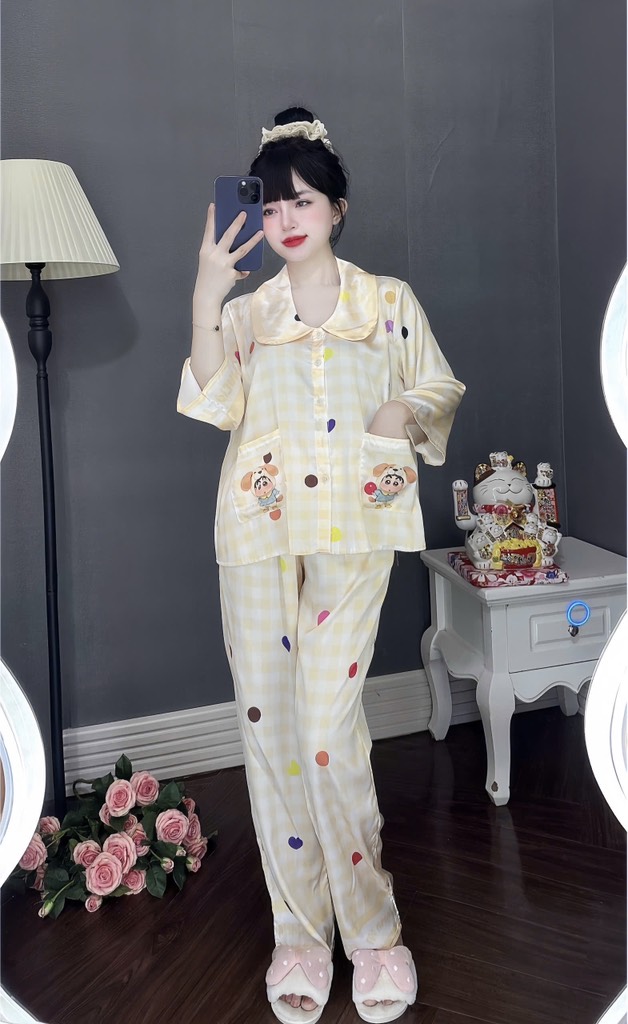 Đồ bộ tay lững lụa latin