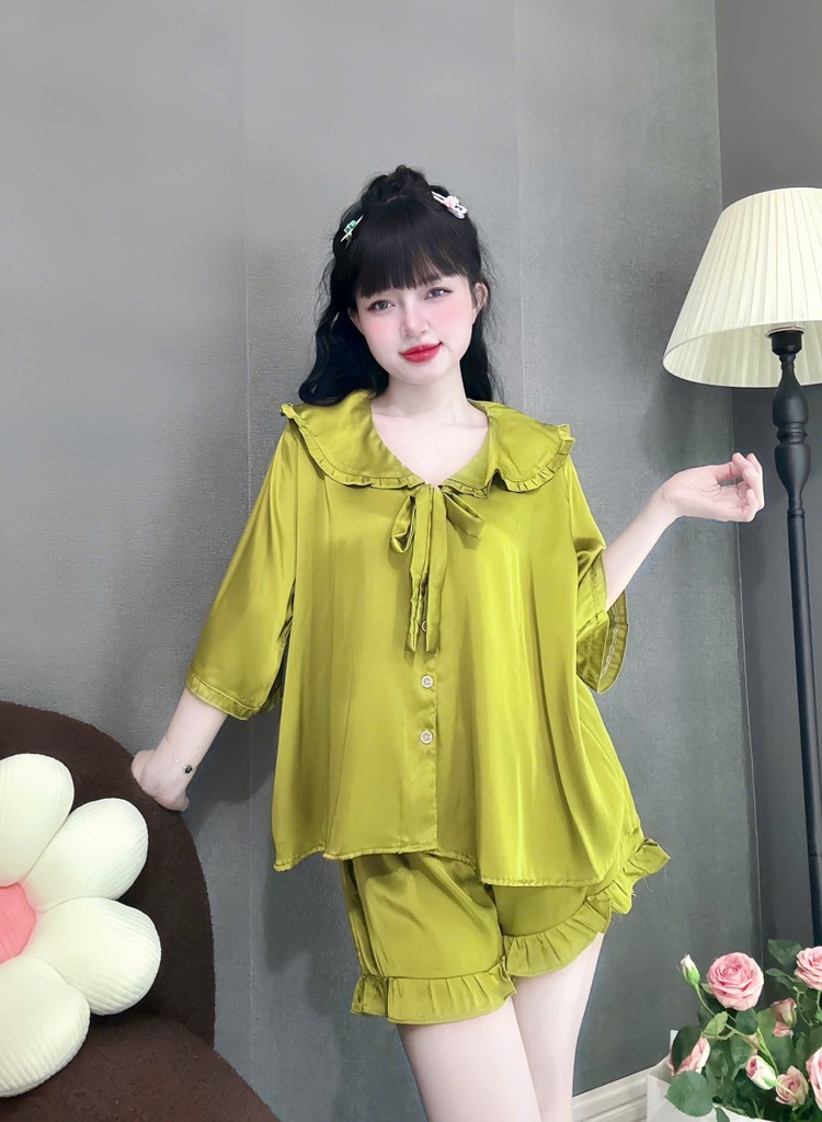 Đồ bộ đùi tiểu thư lụa latin