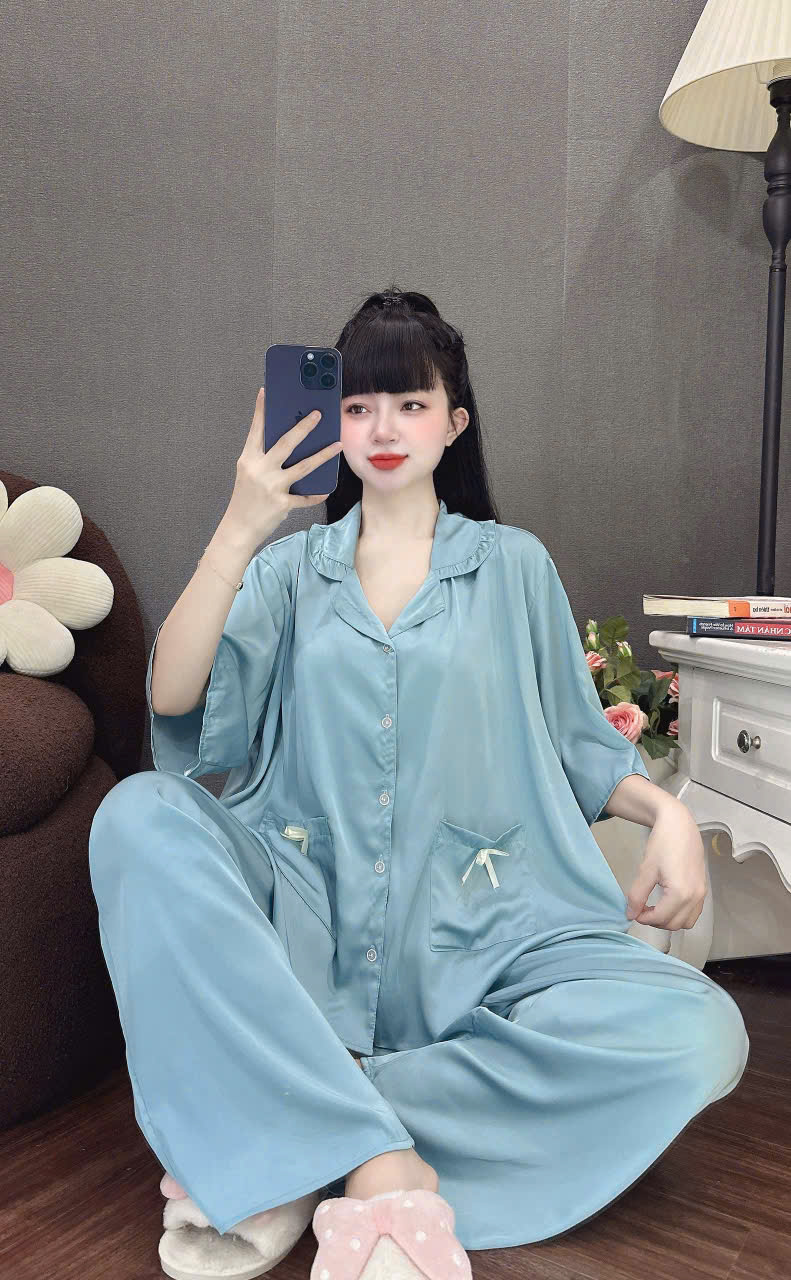 Đồ bộ tay lững lụa latin
