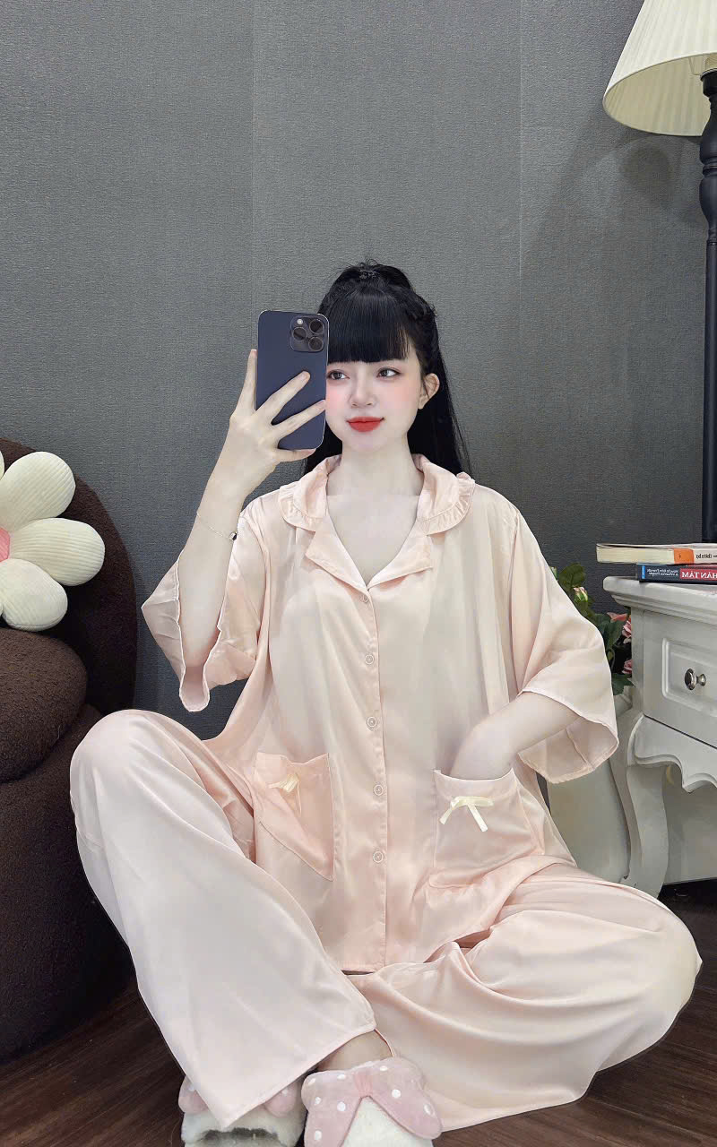 Đồ bộ tay lững lụa latin