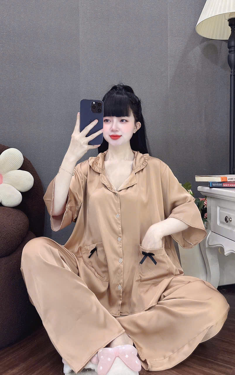 Đồ bộ tay lững lụa latin