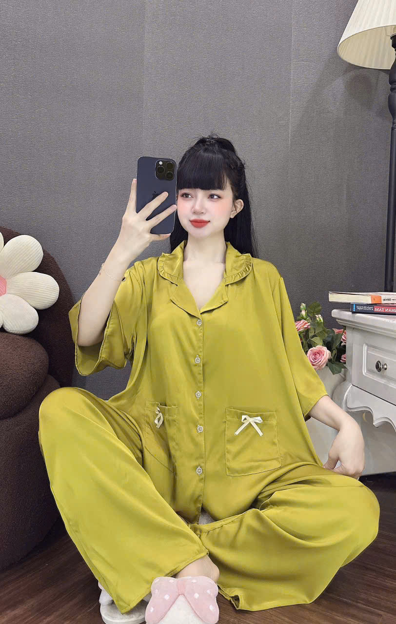Đồ bộ tay lững lụa latin