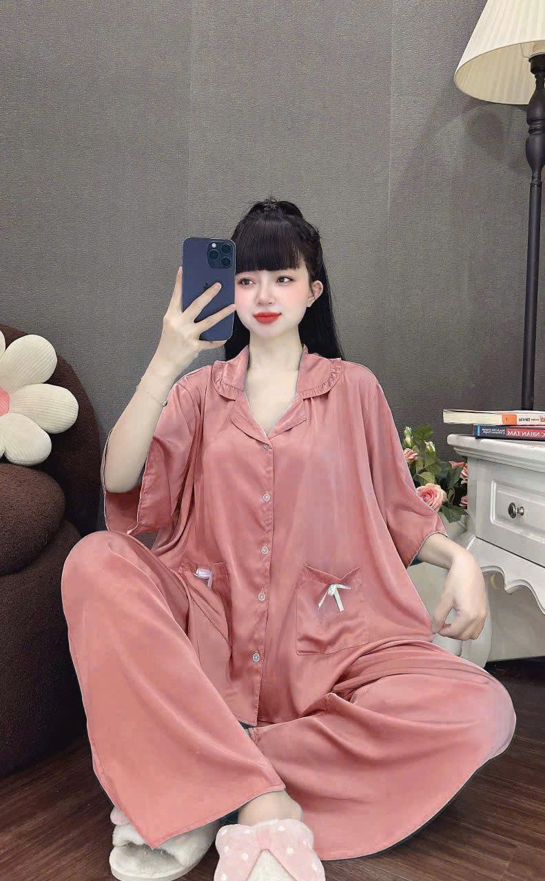 Đồ bộ tay lững lụa latin