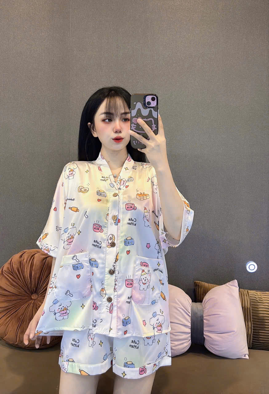 Đồ bộ đùi cánh dơi lụa latin