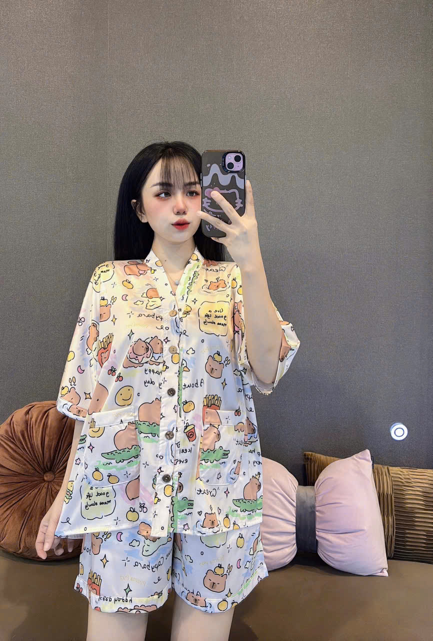 Đồ bộ đùi cánh dơi lụa latin