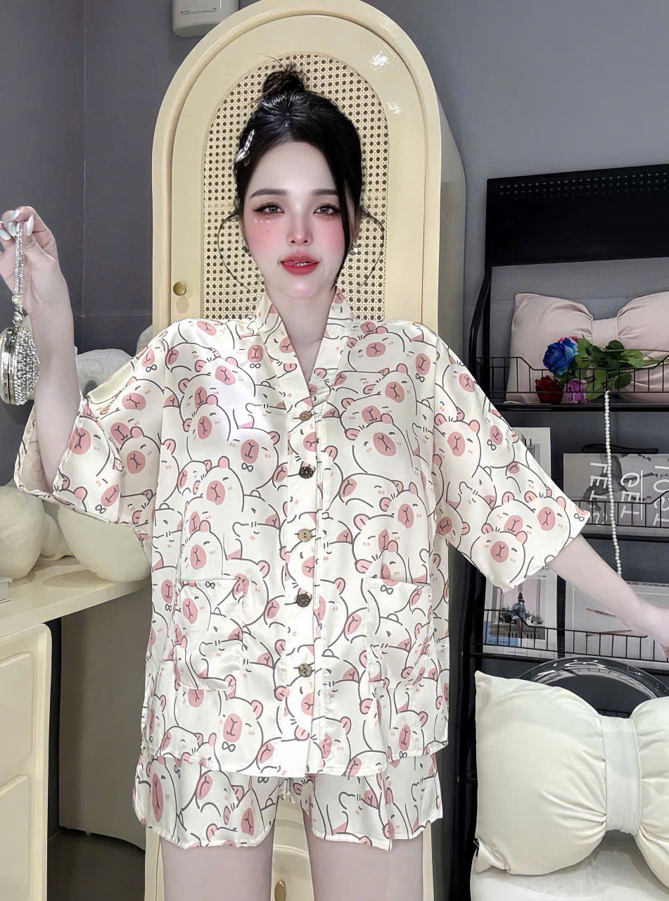 Đồ bộ đùi cánh dơi lụa latin