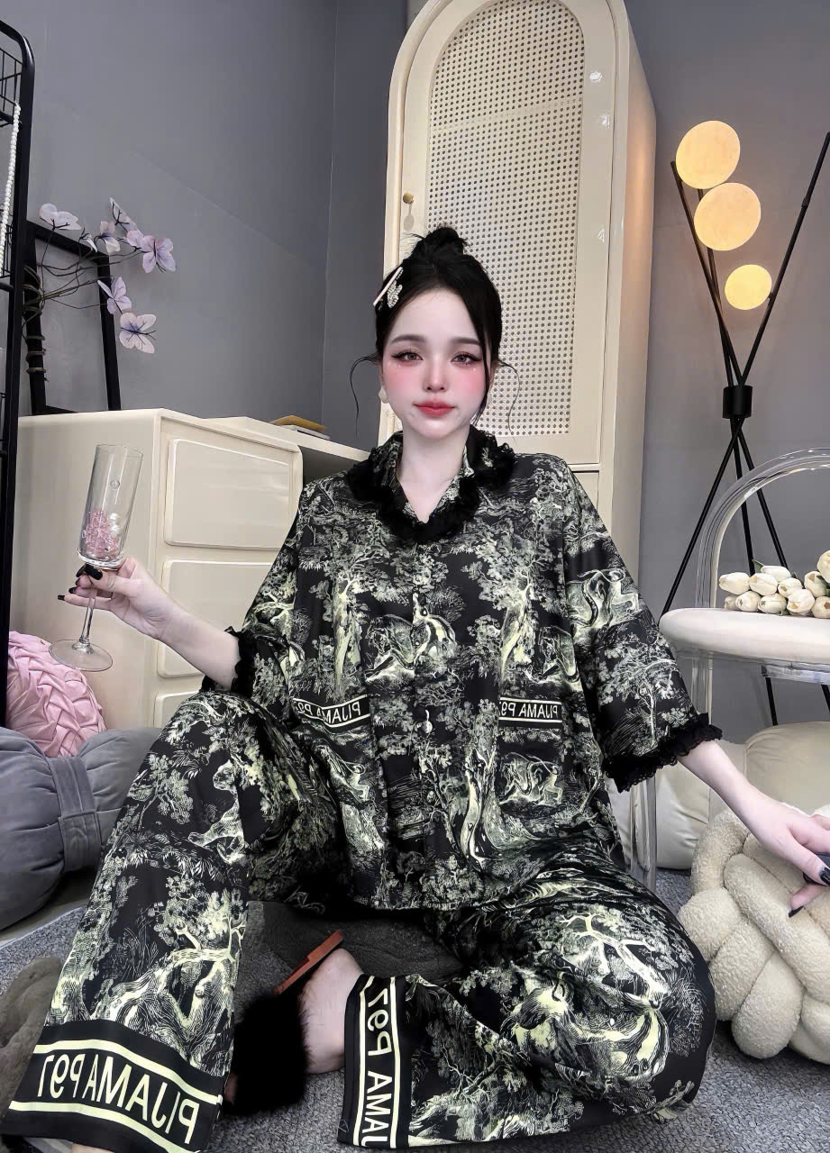 Đồ bộ tay lững lụa latin