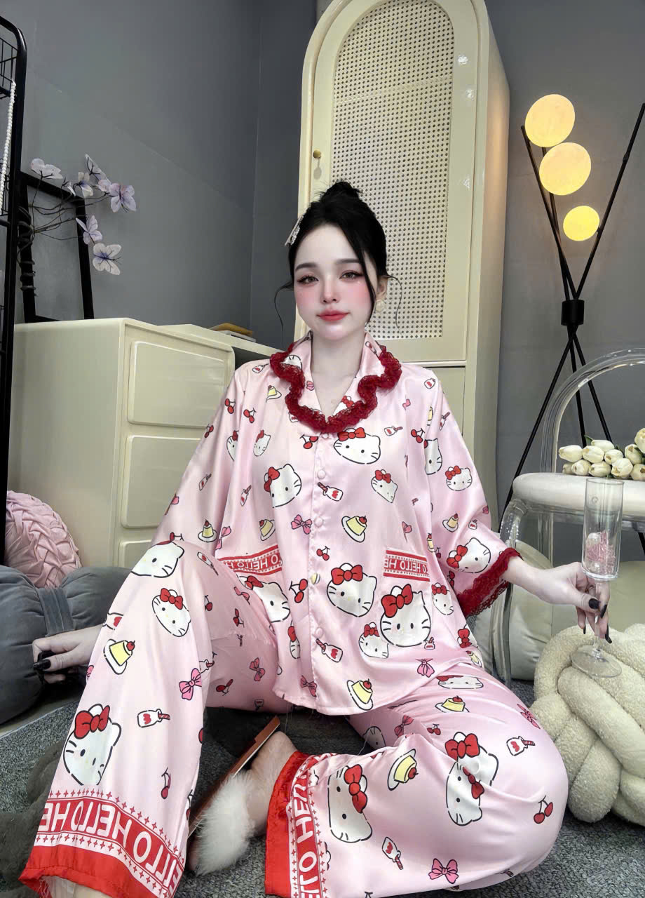Đồ bộ tay lững lụa latin