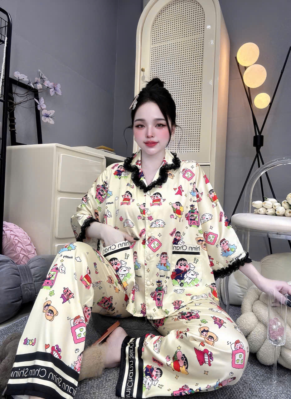 Đồ bộ tay lững lụa latin