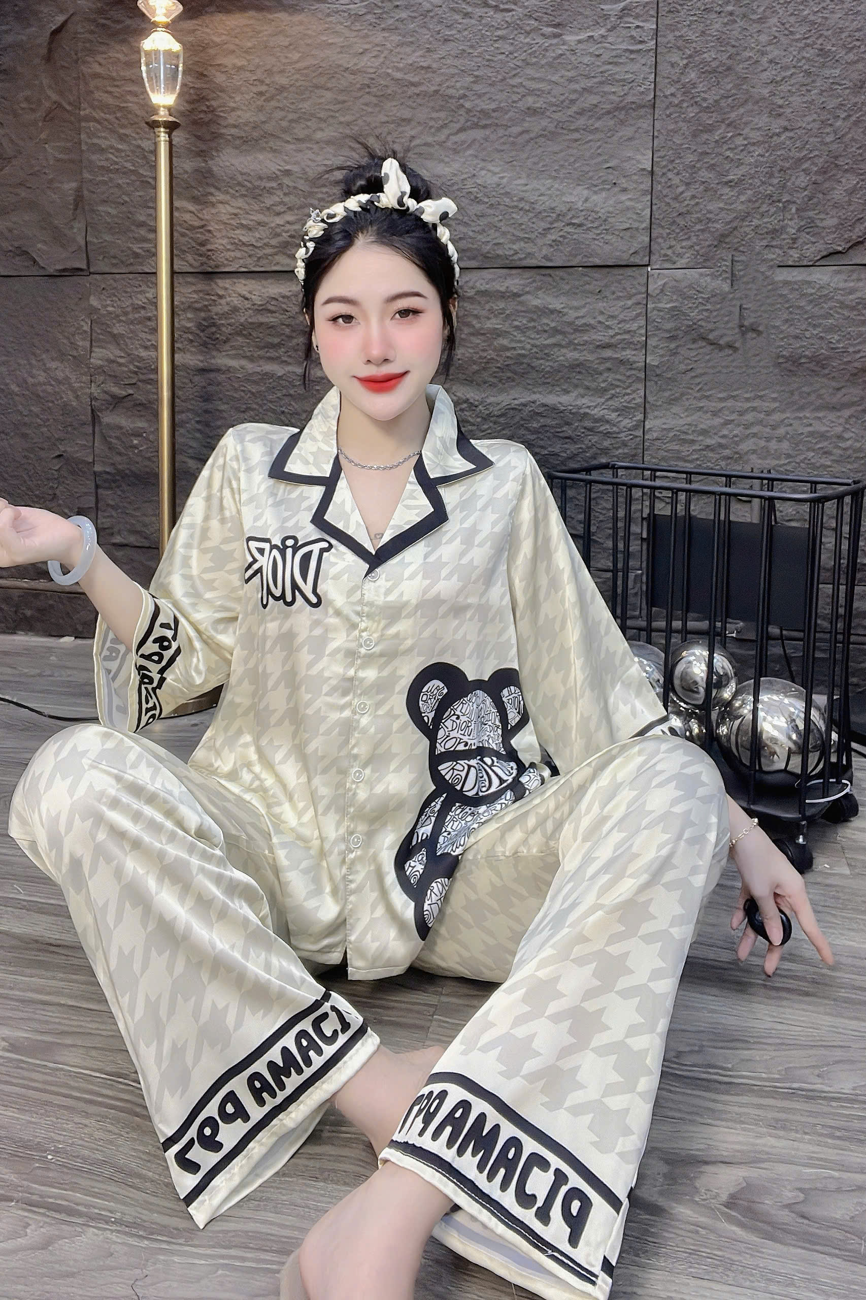 Đồ bộ tay lững lụa latin