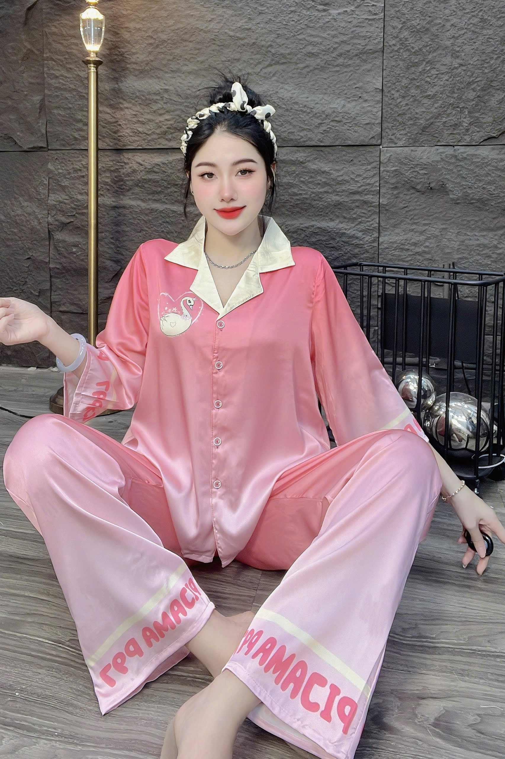 Đồ bộ tay lững lụa latin