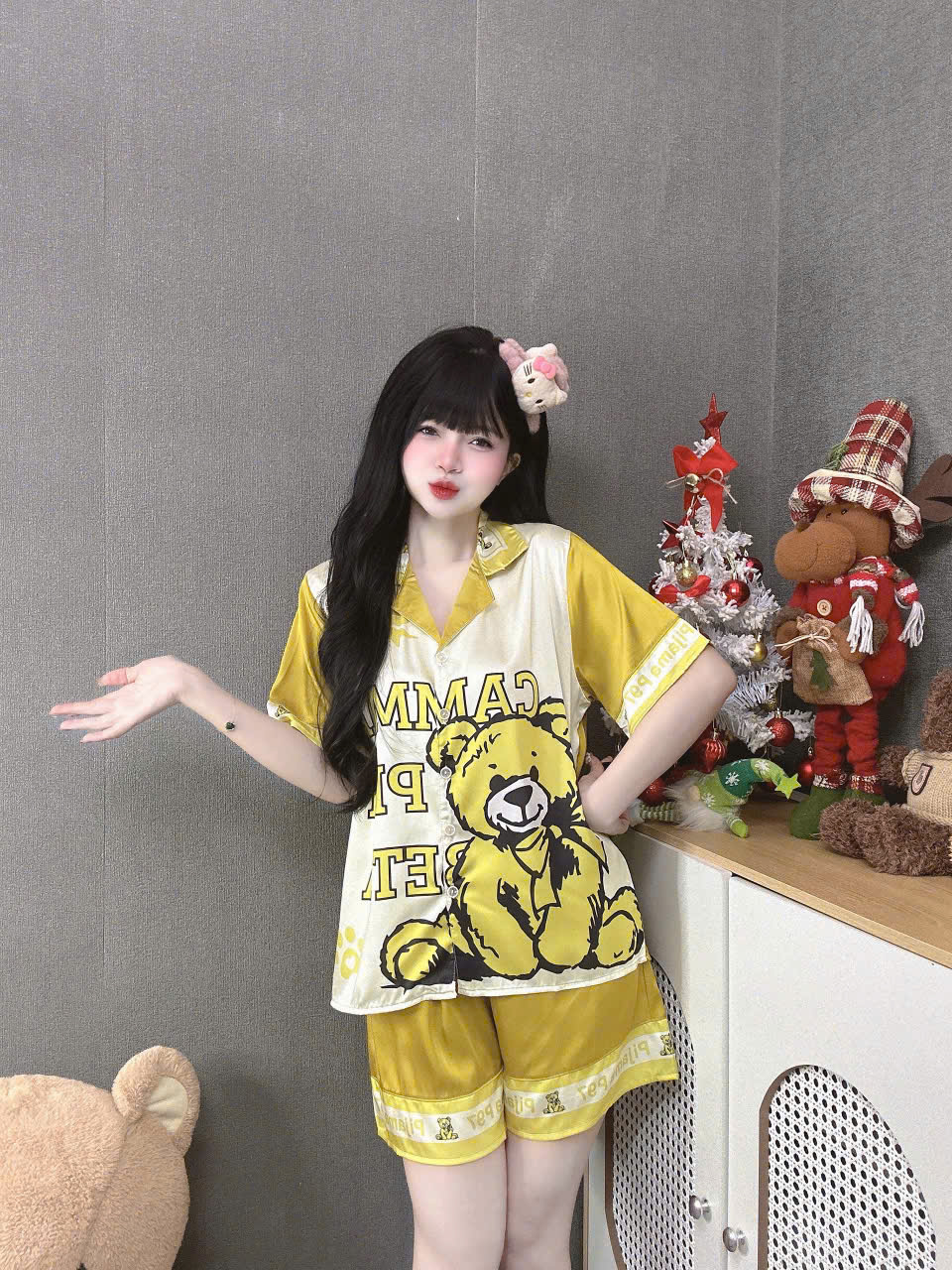 Đồ bộ đùi lụa latin