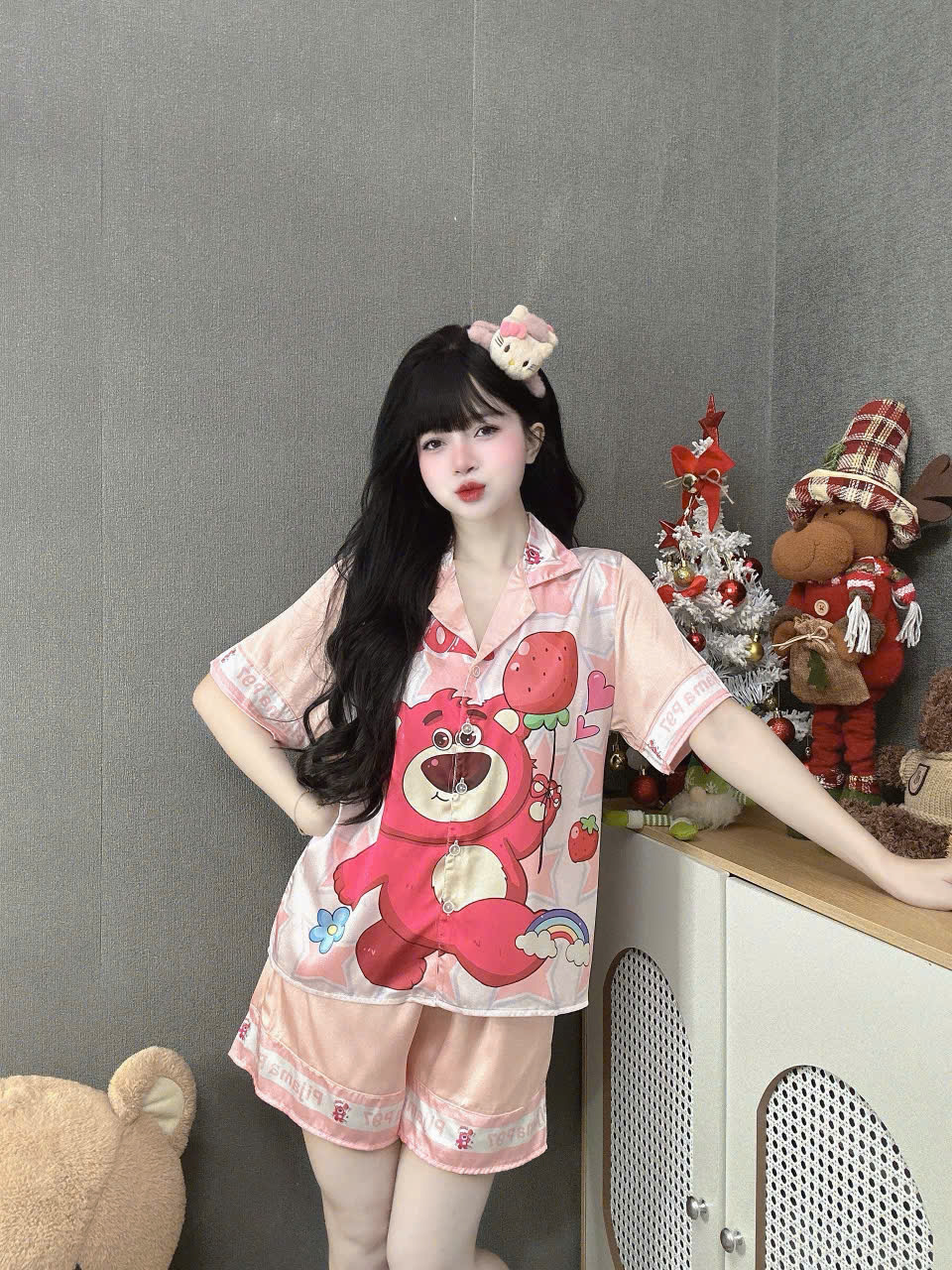Đồ bộ đùi lụa latin