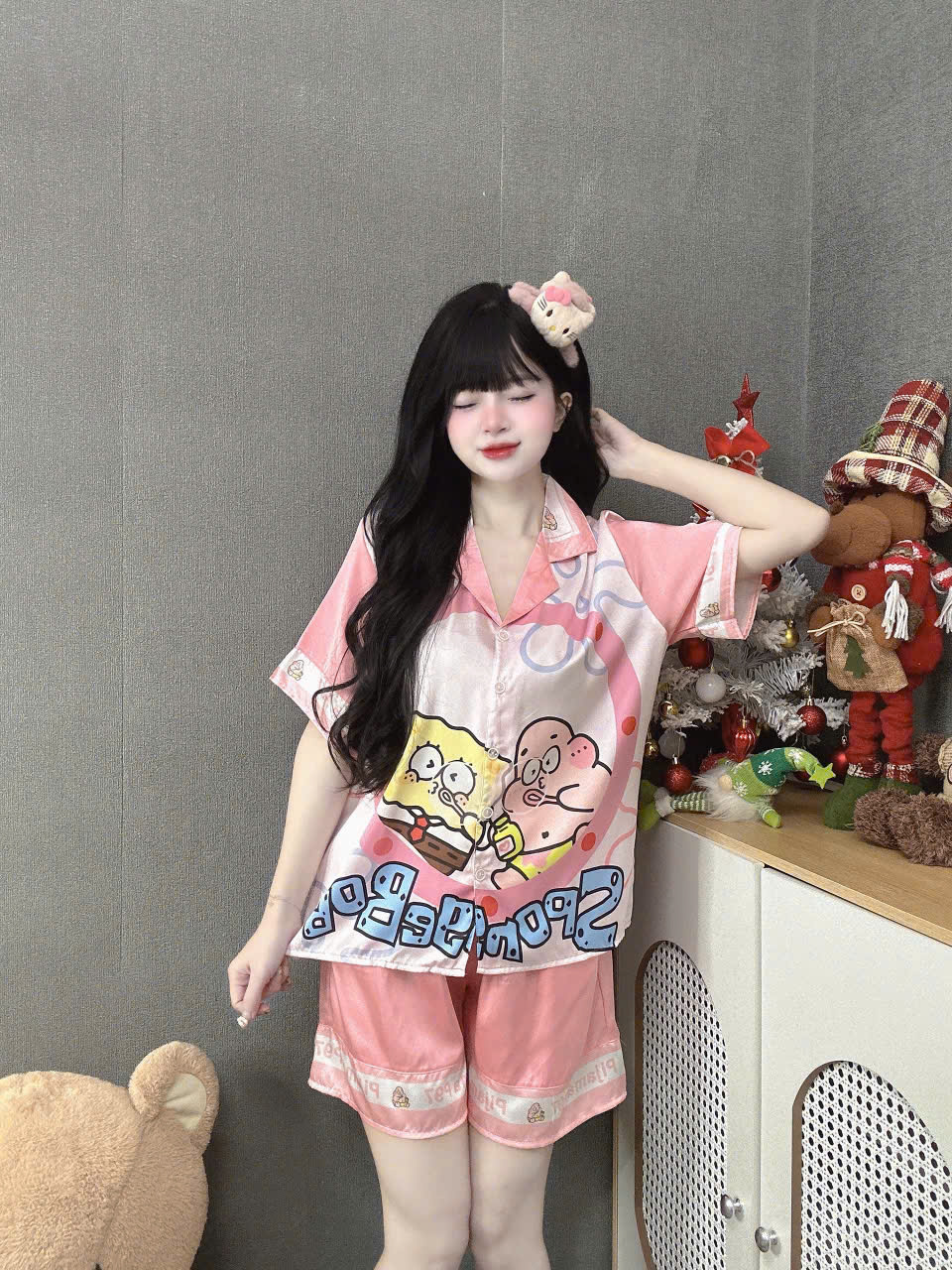 Đồ bộ đùi lụa latin