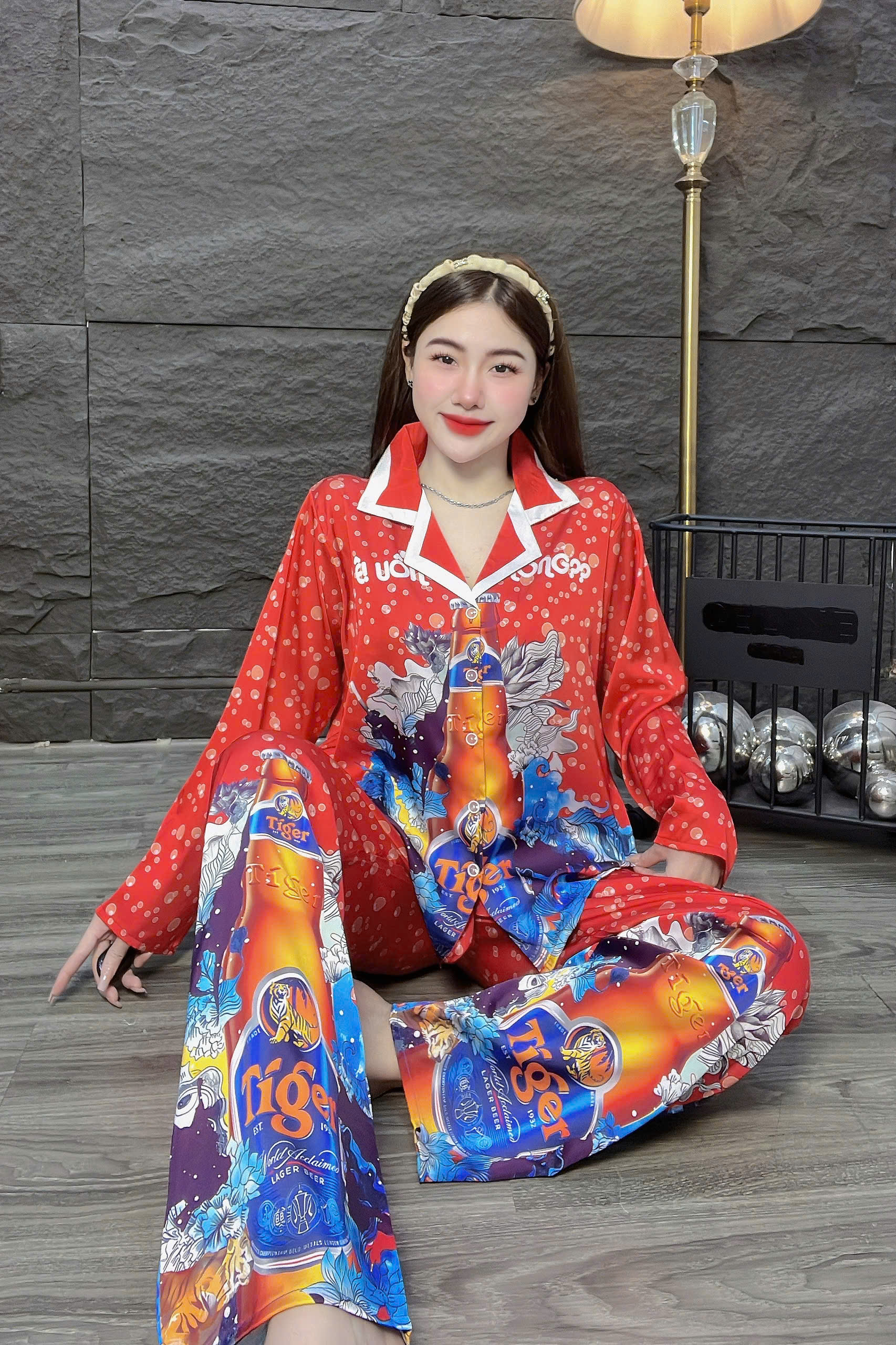 Đồ bộ tay dài lụa latin