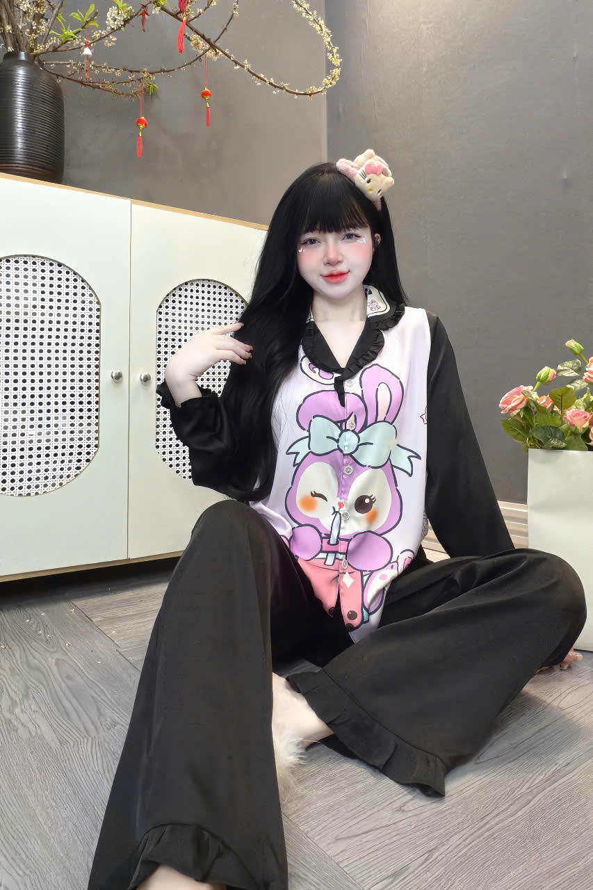 Đồ bộ tay dài lụa latin