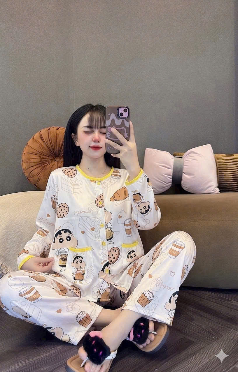 20 Mẫu tay dài cổ tròn lụa latin