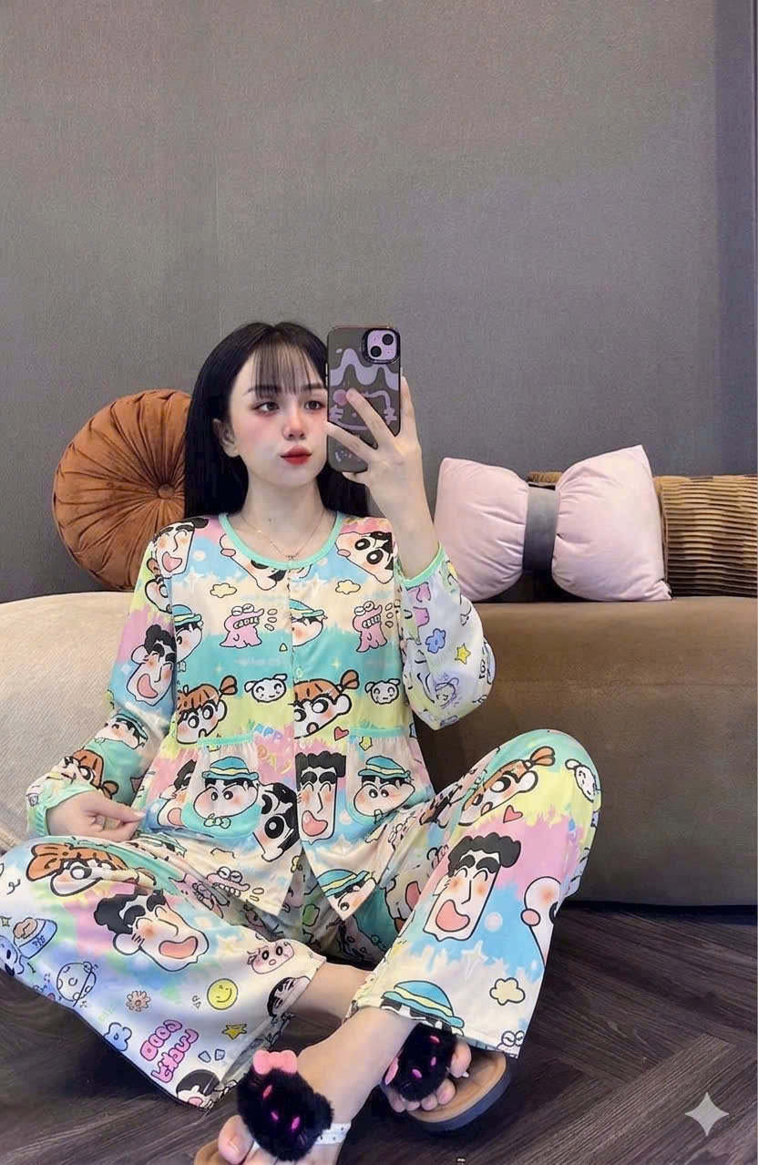 20 Mẫu tay dài cổ tròn lụa latin