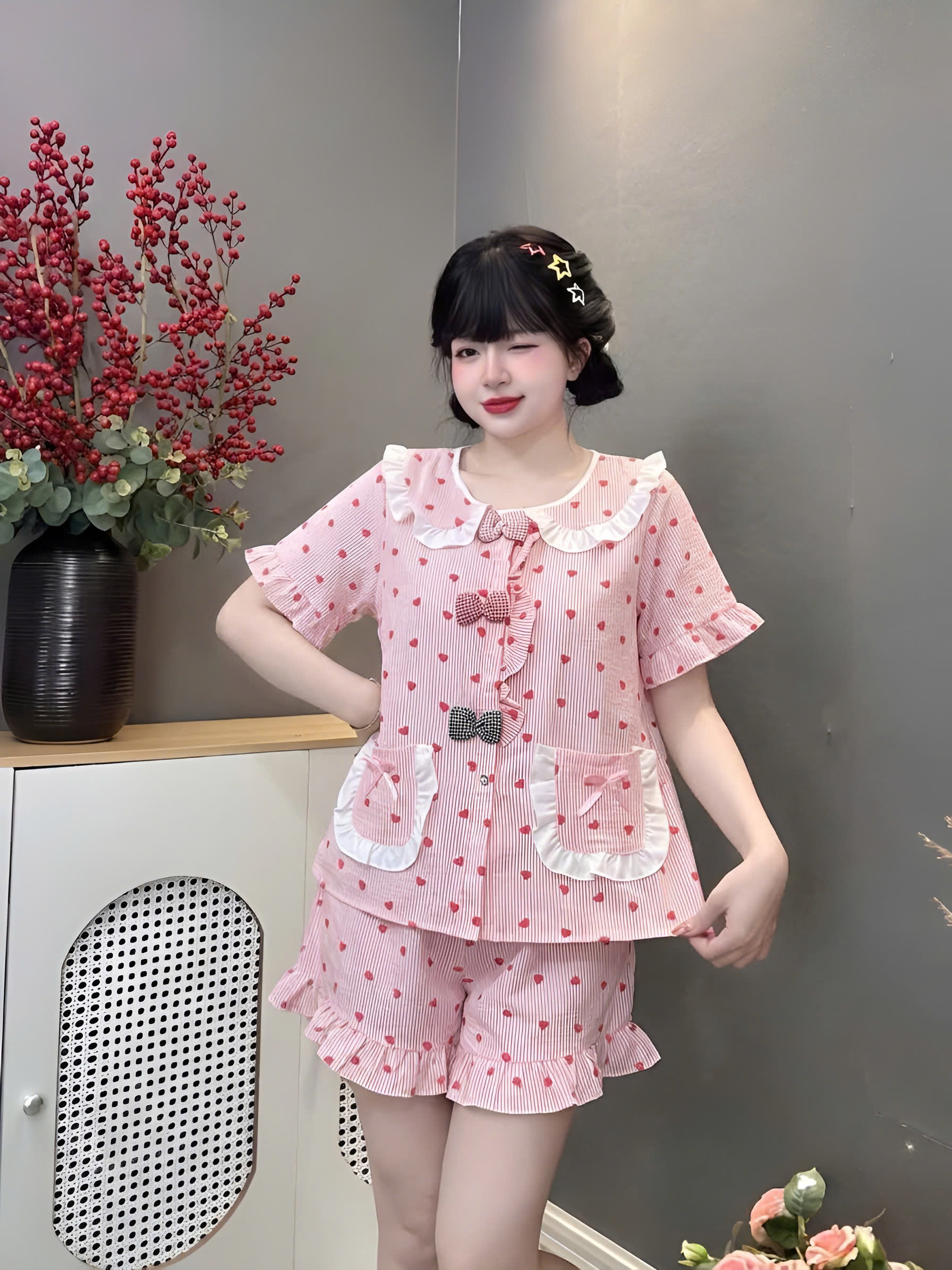 14 mẫu đùi lụa đũi phối nơ