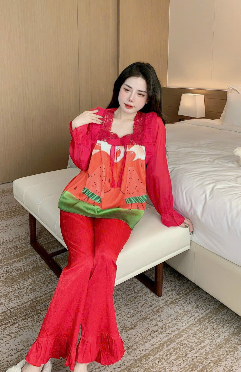 28 Đồ bộ tay dài lụa xước