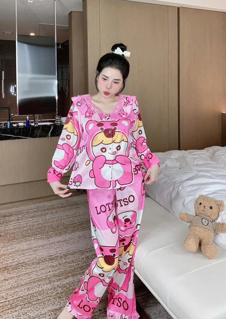 28 Đồ bộ tay dài lụa xước
