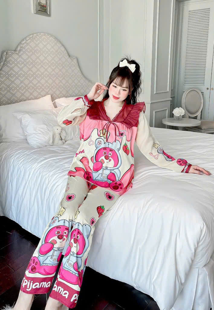 28 Đồ bộ tay dài lụa xước