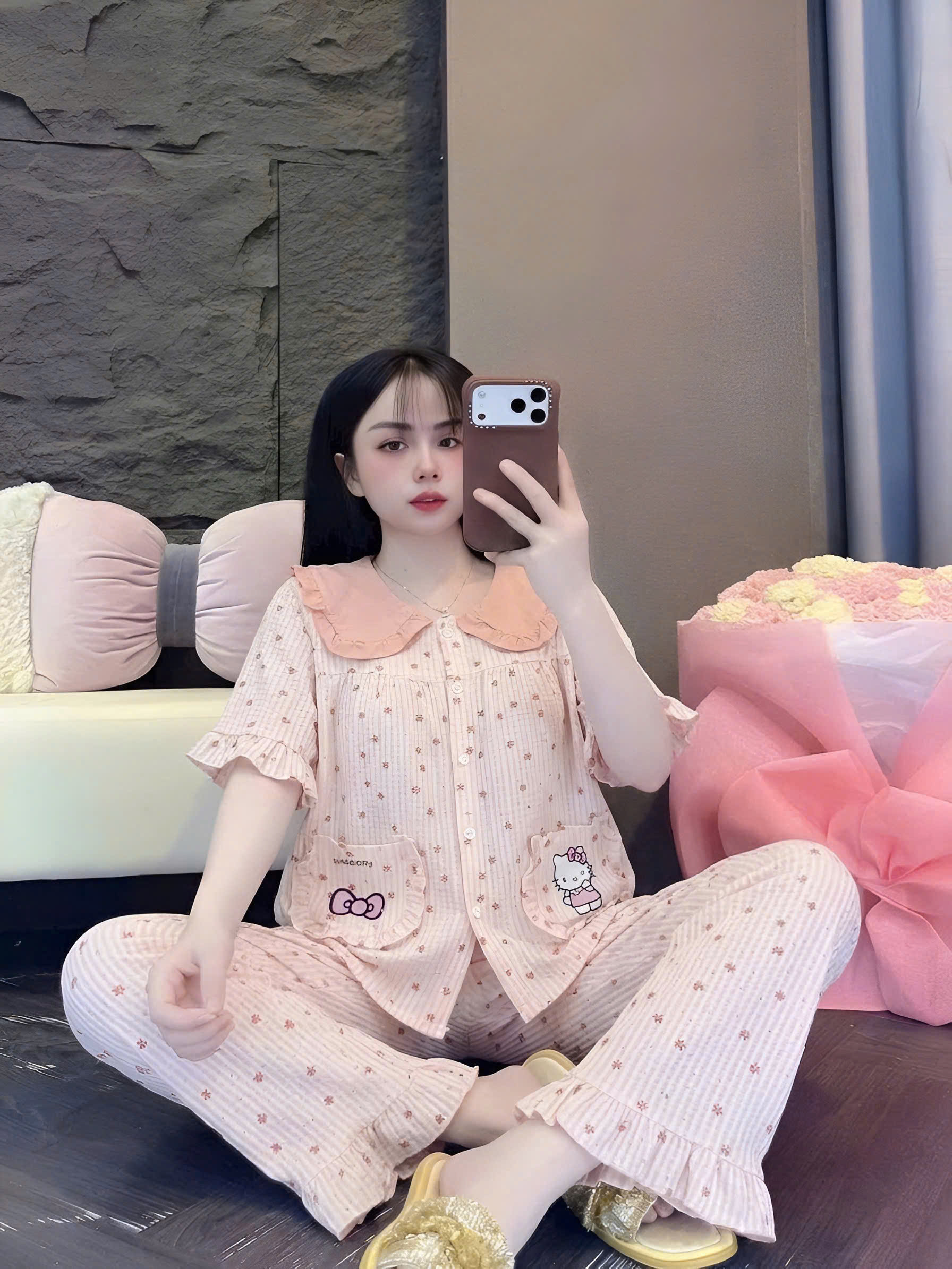 15 mẫu tay ngắn lụa đũi mềm dể thương