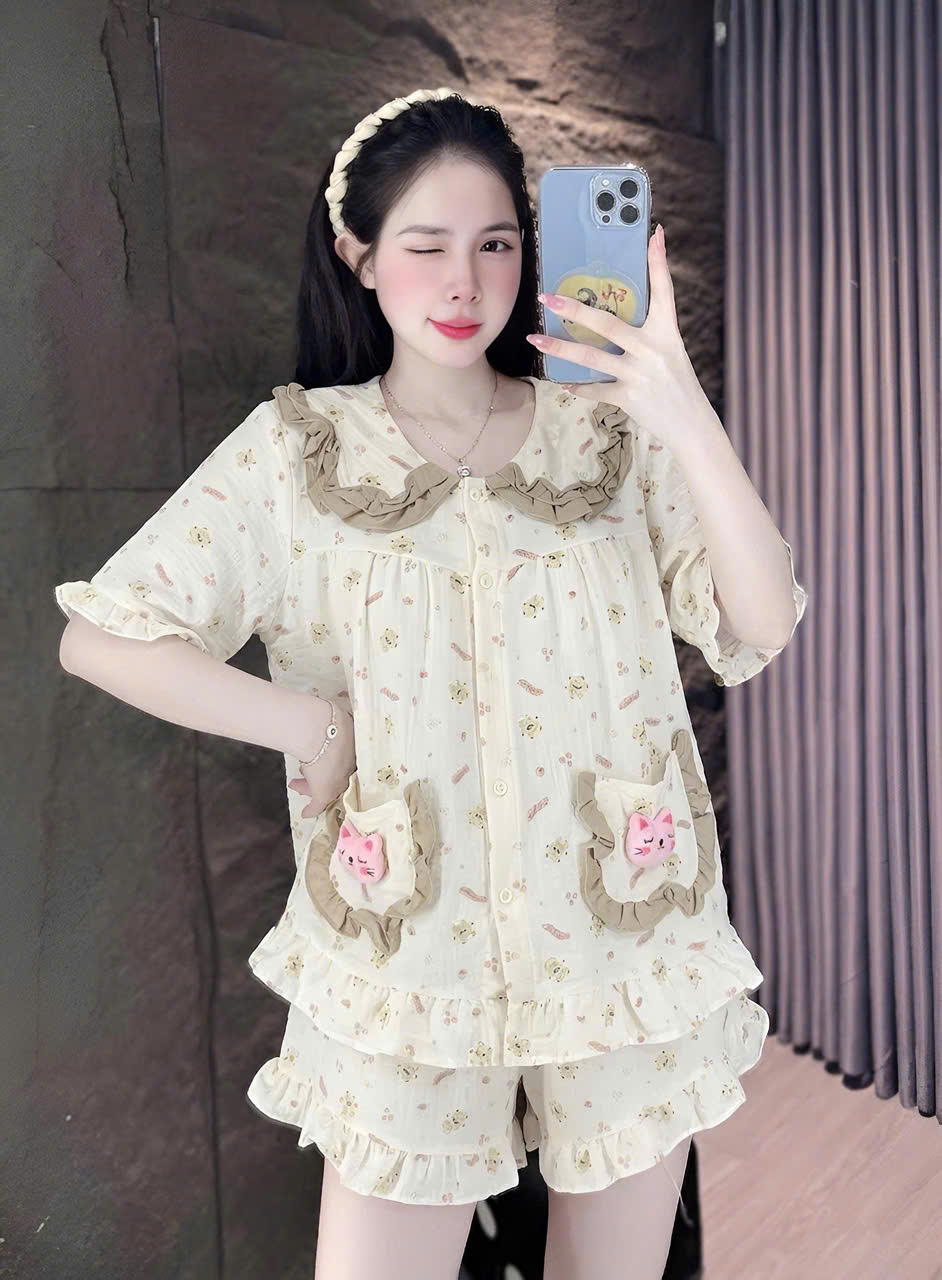 10 mẫu đùi lụa đũi mềm có gắn gấu