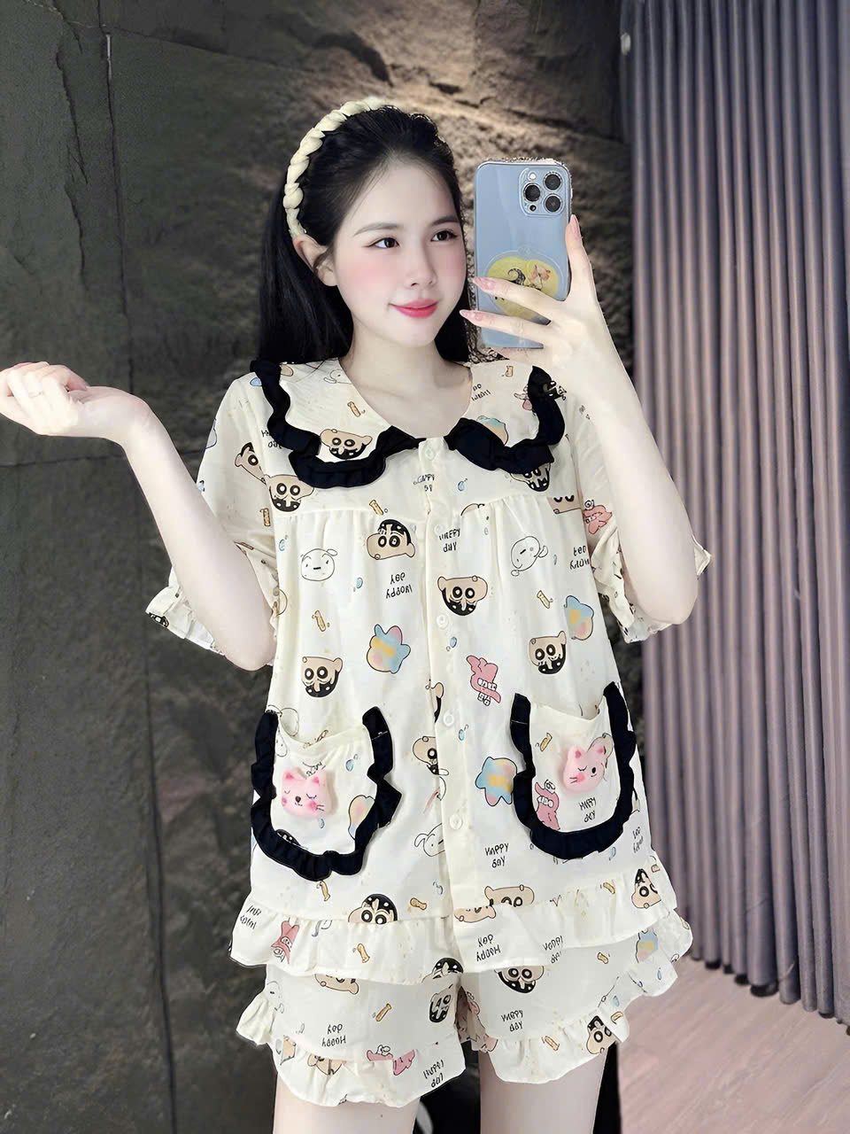 10 mẫu đùi lụa đũi mềm có gắn gấu