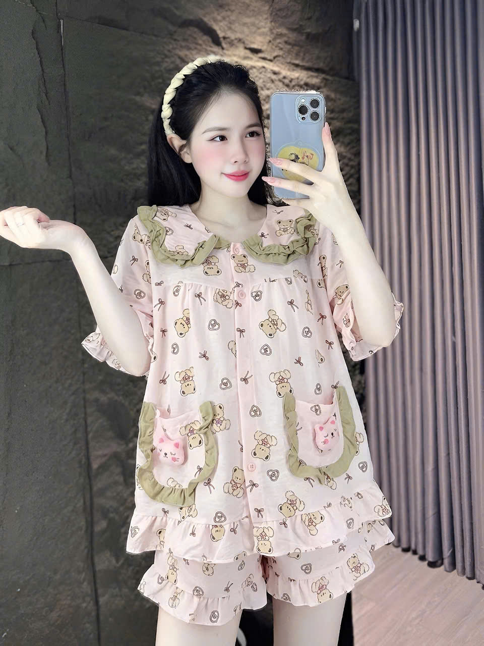 10 mẫu đùi lụa đũi mềm có gắn gấu