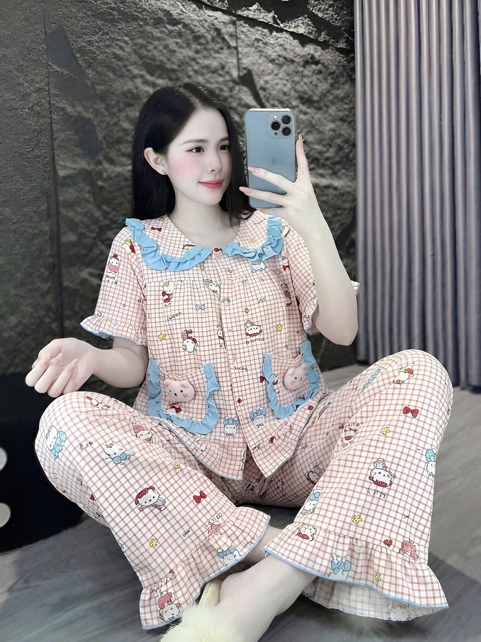 10 mẫu tay ngắn lụa đũi mềm gắn gấu