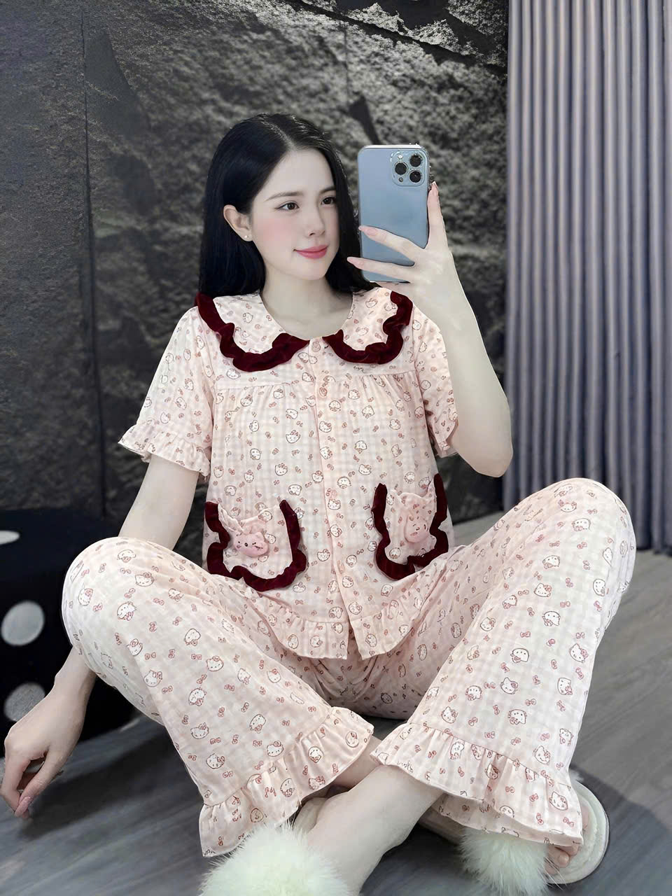 10 mẫu tay ngắn lụa đũi mềm gắn gấu