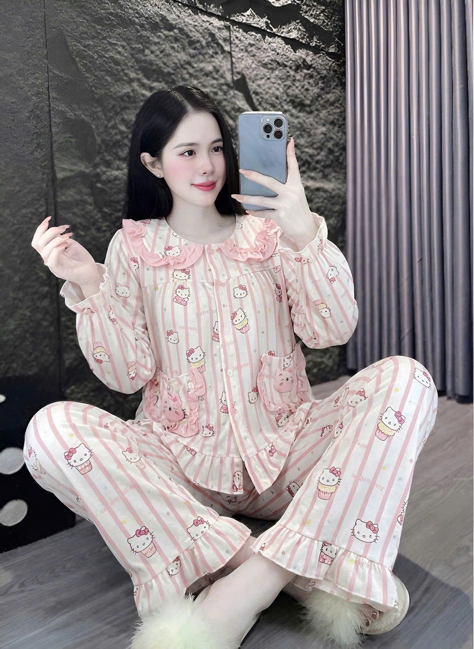 10 mẫu tay dài lụa đũi mềm gắn gấu