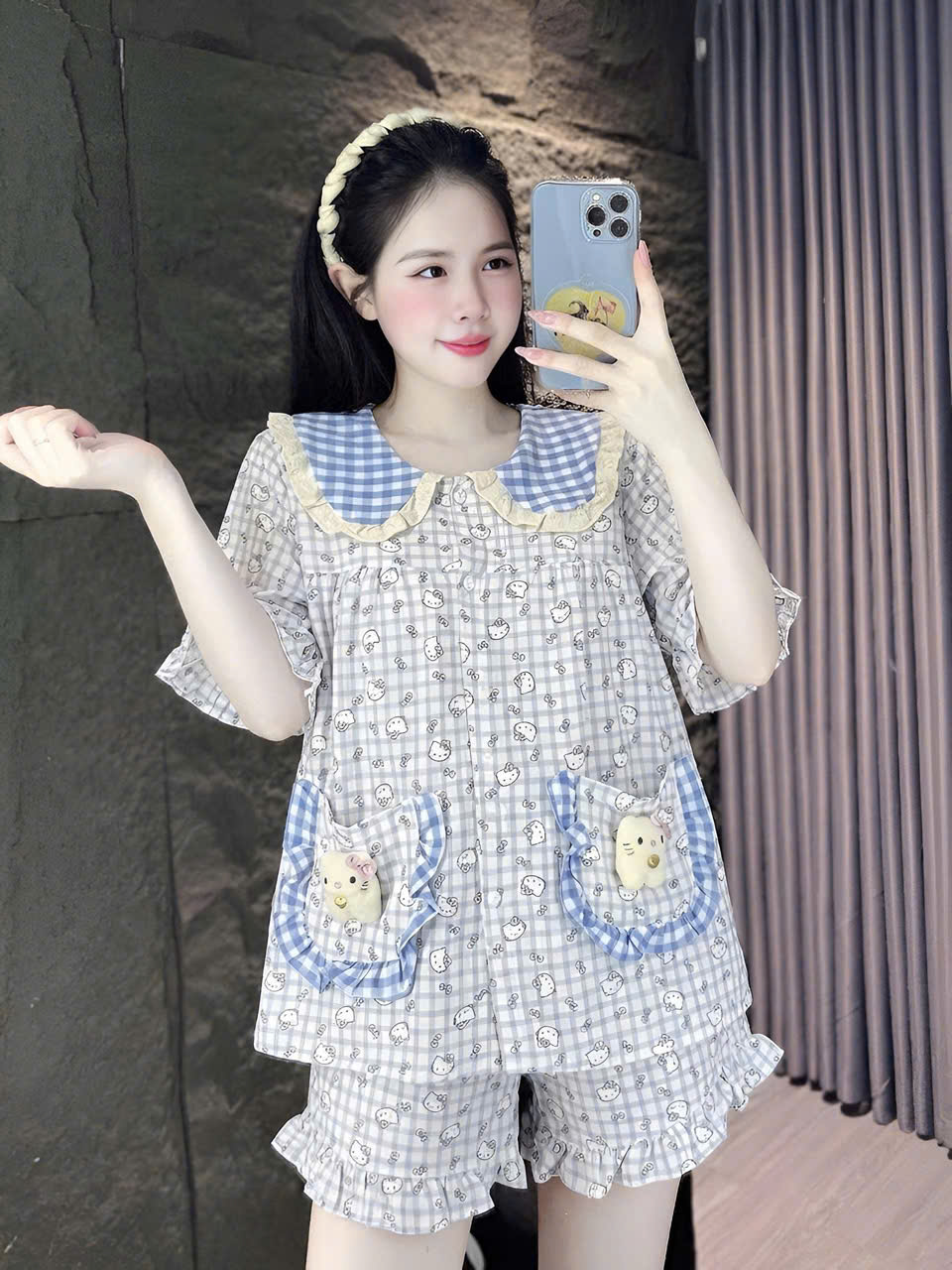 13 mẫu đùi lụa đũi mềm gắn gấu