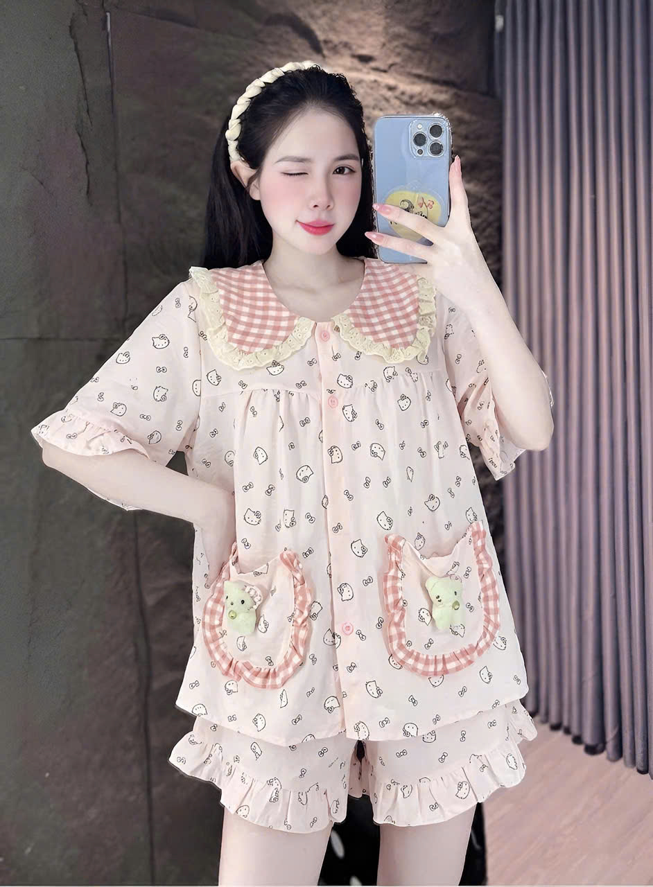 13 mẫu đùi lụa đũi mềm gắn gấu