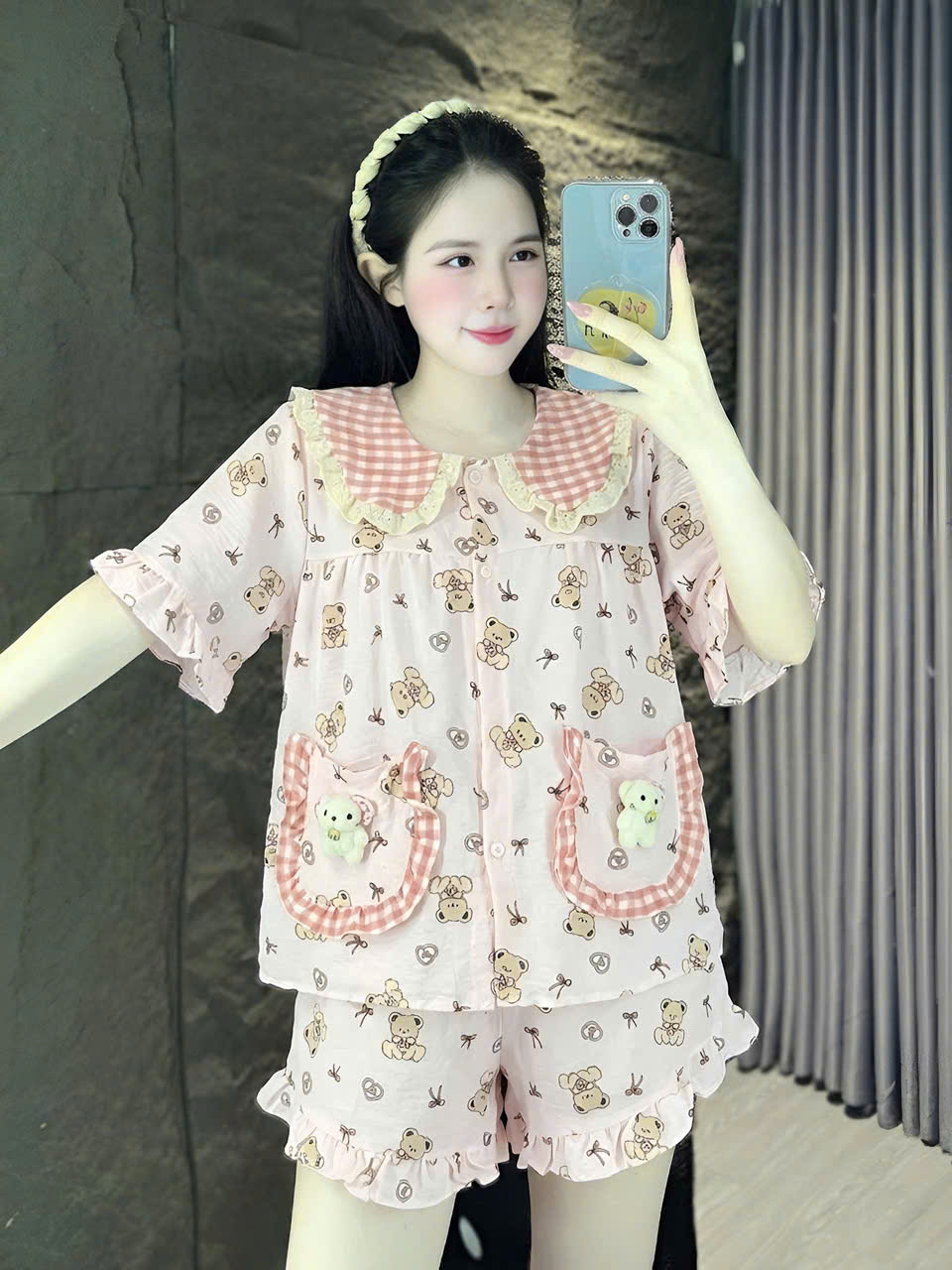 13 mẫu đùi lụa đũi mềm gắn gấu