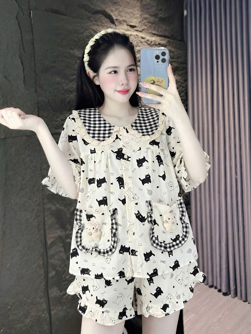 13 mẫu đùi lụa đũi mềm gắn gấu