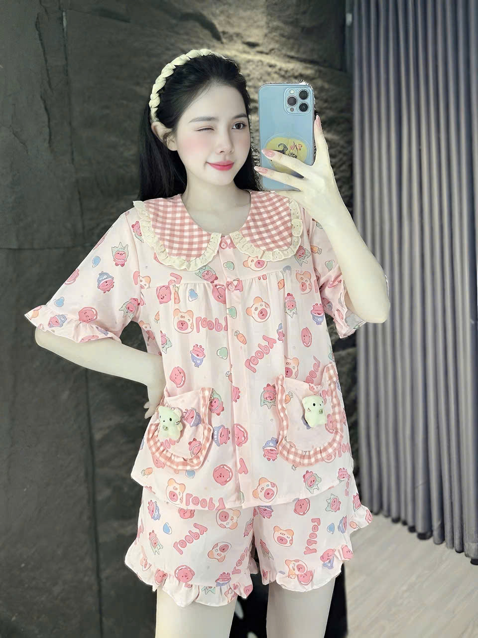 13 mẫu đùi lụa đũi mềm gắn gấu