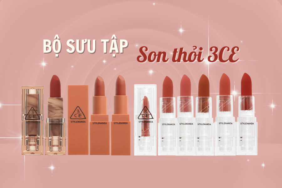 BỘ SƯU TẬP SON THỎI 3CE TẠI SAGI