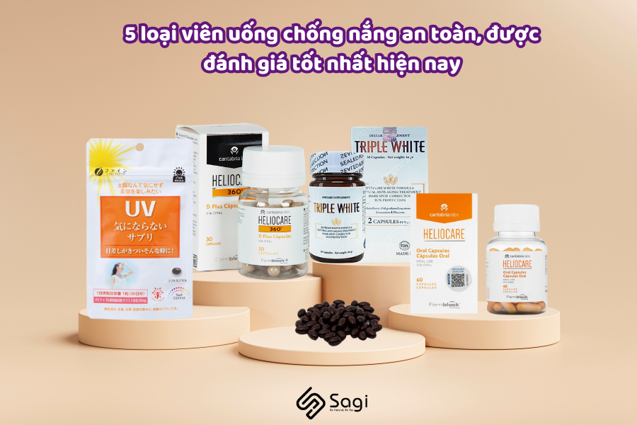 5 loại viên uống chống nắng an toàn, được đánh giá tốt nhất hiện nay