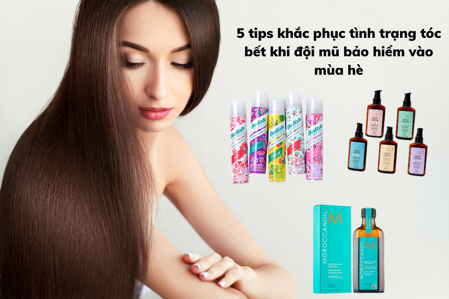 5 tips khắc phục tình trạng tóc bết khi đội mũ bảo hiểm vào mùa hè