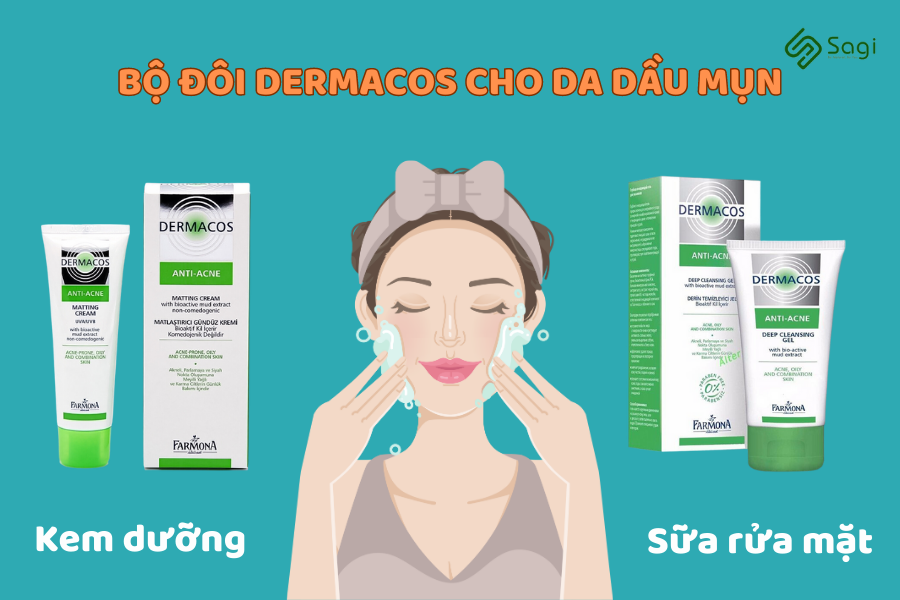 BỘ ĐÔI DERMACOS CHO DA DẦU MỤN