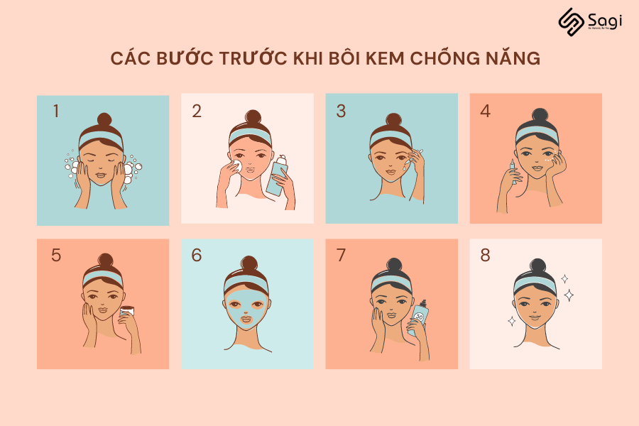 Trước khi bôi kem chống nắng cần bôi gì? Có được dùng trực tiếp lên da?