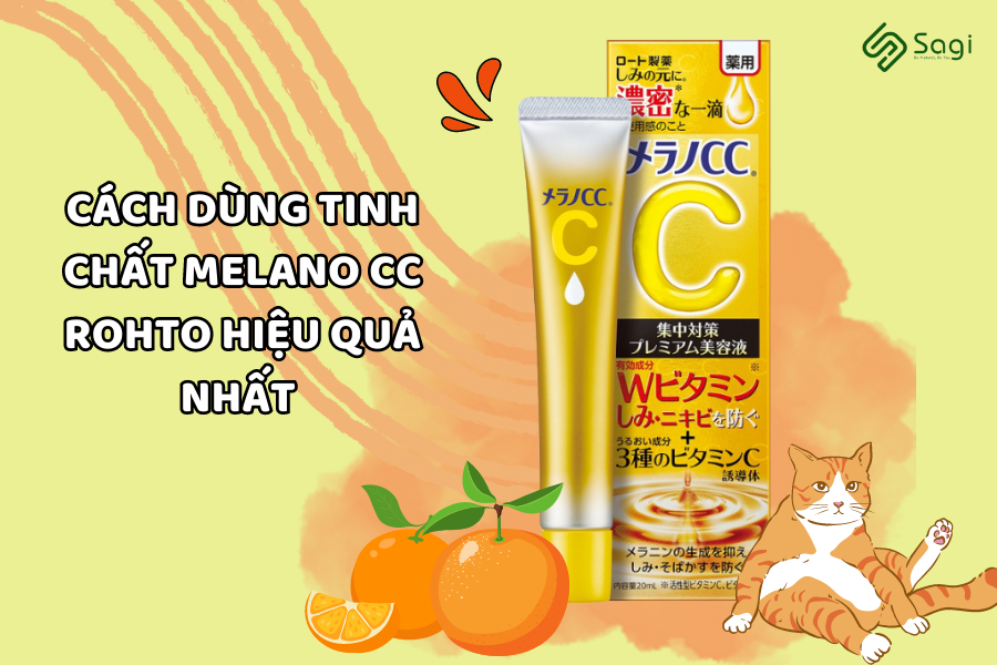 CÁCH DÙNG TINH CHẤT MELANO CC ROHTO HIỆU QUẢ NHẤT