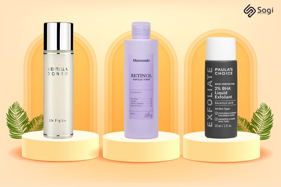 Review 5 em toner dành cho da hỗn hợp thiên dầu, vừa trị mụn vừa làm sáng da