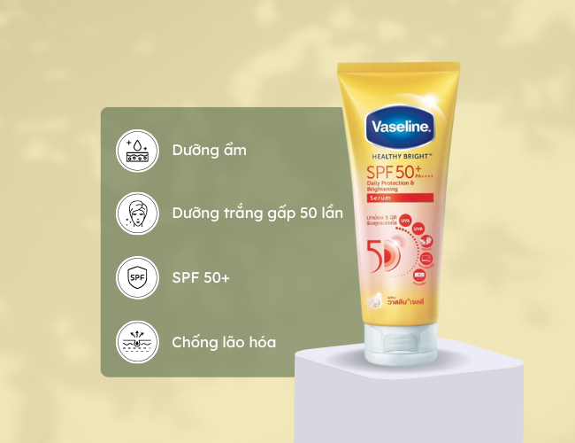 Kem chống nắng body vaseline 50x spf50