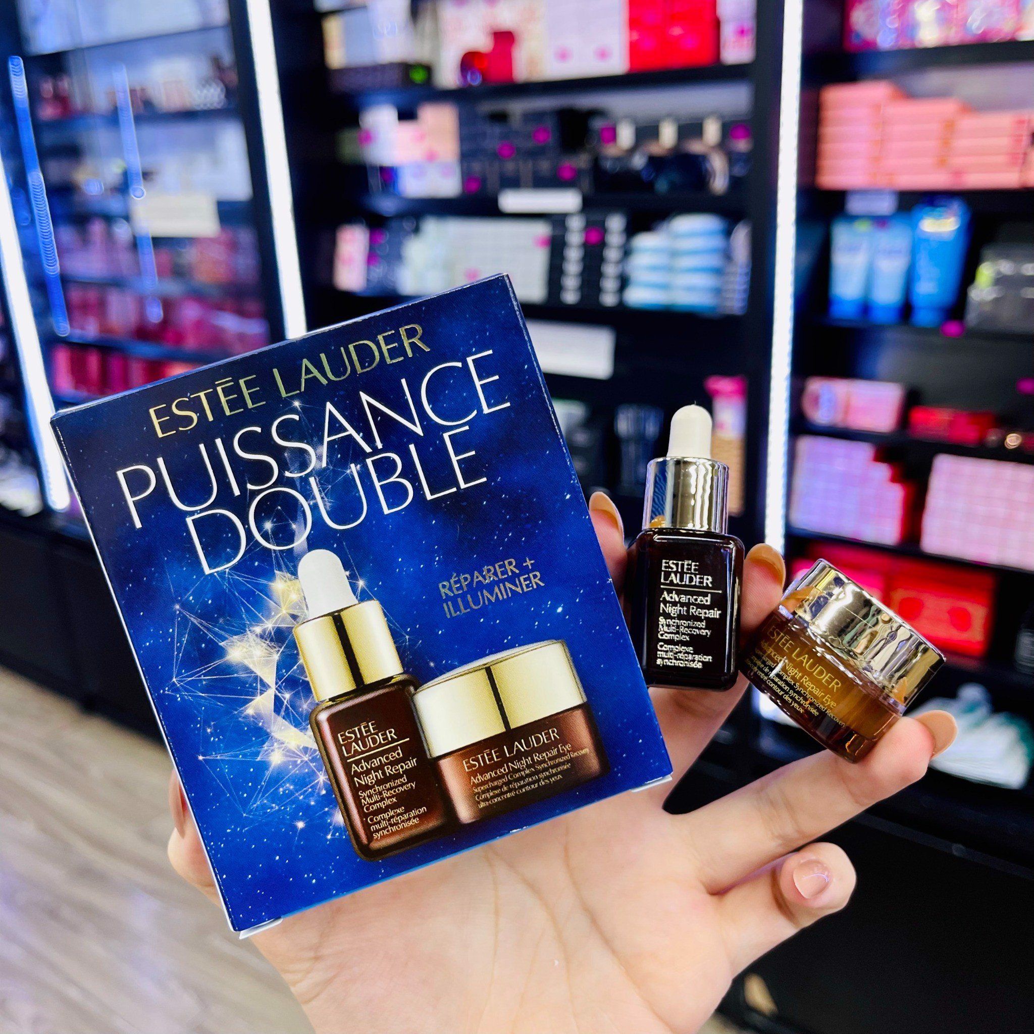 Set dưỡng Estee Lauder minisize 2 món (serum 7ml + kem mắt 5ml)