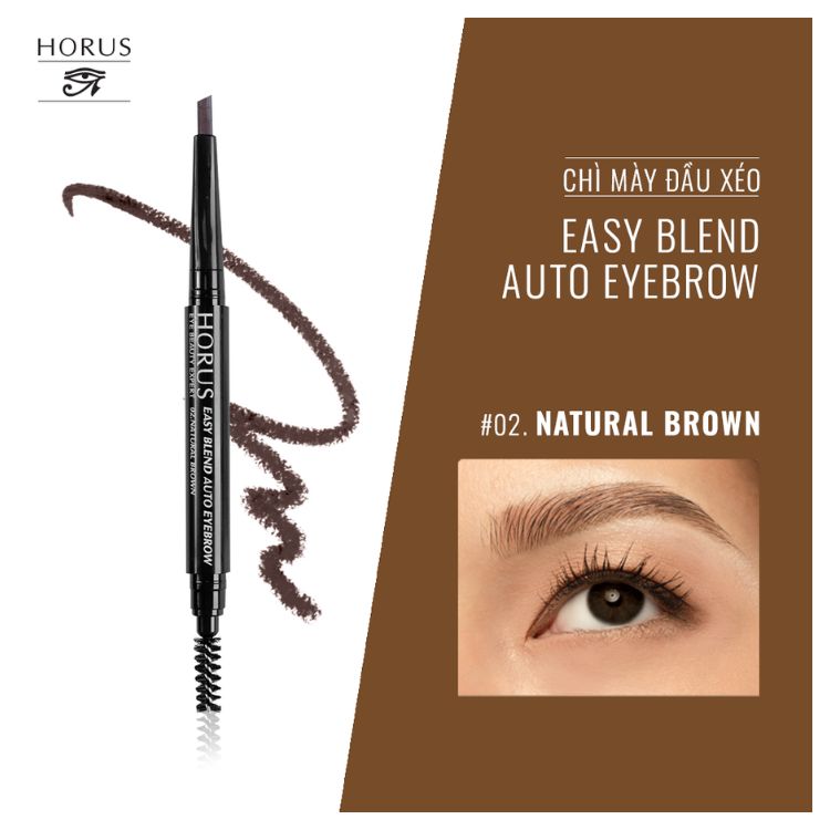 Chì Kẻ Mày Horus Eye Beauty Expert Long Lasting #02 Nâu Tự Nhiên