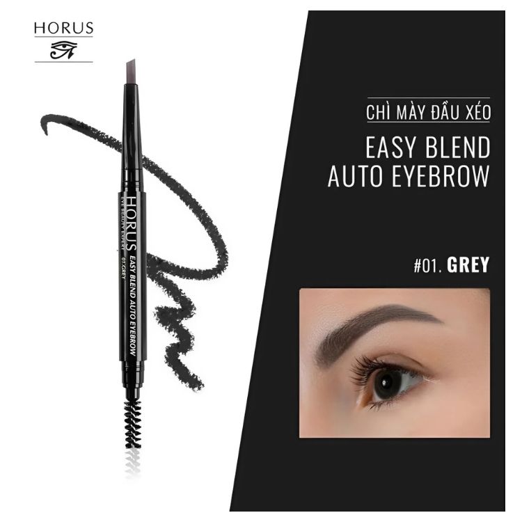 Chì Kẻ Mày Horus Eye Beauty Expert Long Lasting #01 Xám